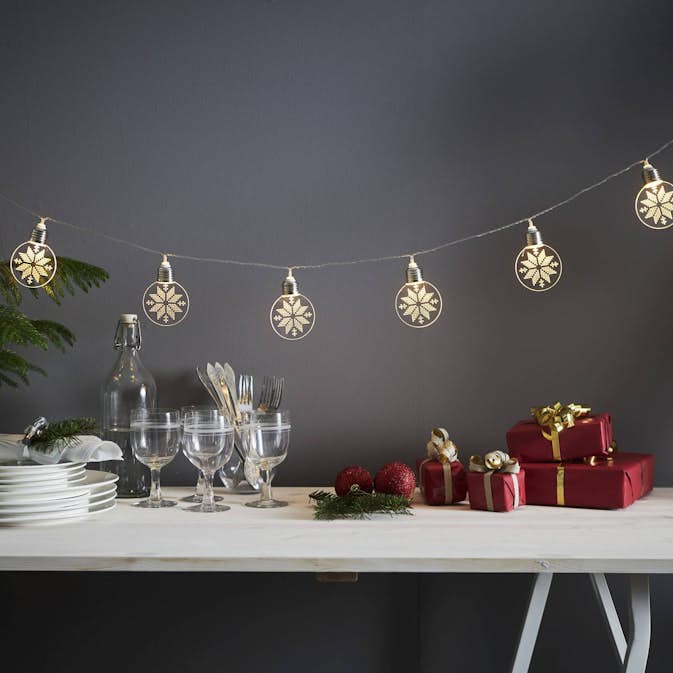 Ljusslinga Star Trading Ornament Batteridriven LED-slinga