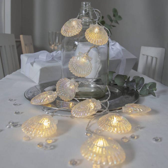 Ljusslinga Star Trading Nacy Snäcka Batteridriven LED-slinga