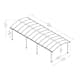 Dubbel Carport Canopia by Palram Arcadia I Metall 3,6x8,5 m