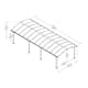 Dubbel Carport Canopia by Palram Arcadia I Metall 3,6x8,5 m