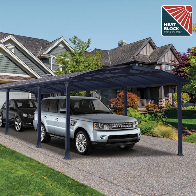 Dubbel Carport Canopia by Palram Arcadia I Metall 3,6x11 m