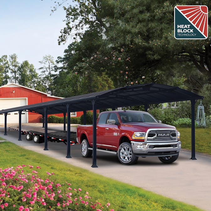 Dubbel Carport Canopia by Palram Arcadia I Metall 3,6x13 m
