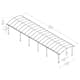 Dubbel Carport Canopia by Palram Arcadia I Metall 3,6x13 m