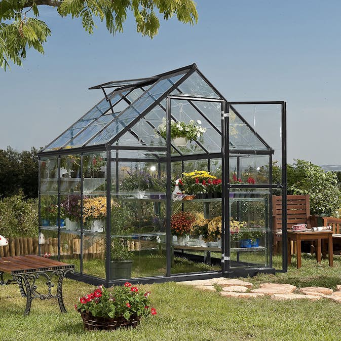 Växthus Canopia by Palram Harmony Aluminiumram med UV-Skyddad Polykarbonat & Ventilationsfönster, 2,3 m²