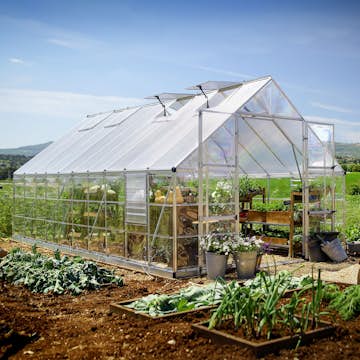 Växthus Canopia by Palram Balance Aluminiumram med UV-Skyddad Polykarbonat & Ventilationsfönster, 14,3 m²