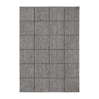 Flatvävd Matta KM Carpets Madrid Square Grå/Svart