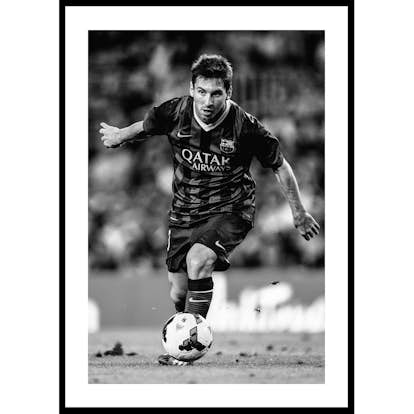 Poster Gallerix Lionel Messi FC Barcelona 2013 B&W No2