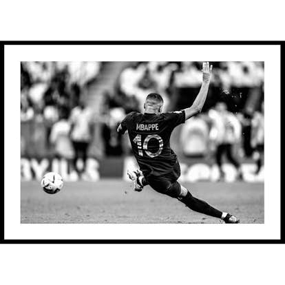 Poster Gallerix Kylian Mbappé World Cup 2022 B&W No1