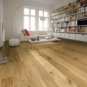 Parkettgolv Berg & Berg Ek XXL Vild Borstad Naturolja 1-Stav