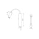 Väggspotlight SG ARMATUREN Tube Wall USB 27K Dim
