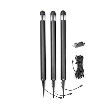 Dekorationsbelysning Gnosjö Konstsmide Amalfi Svart 3 Set 75 cm