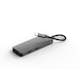 Dockningsstation Linq 7 in 1 PRO MST USB-C Multiport Hub Aluminiumgrå