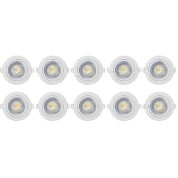 Downlight Westal Nedljus 7W 650Lm 27,3,4K Vit 10-pack Wld Fr72 Flex Tilt