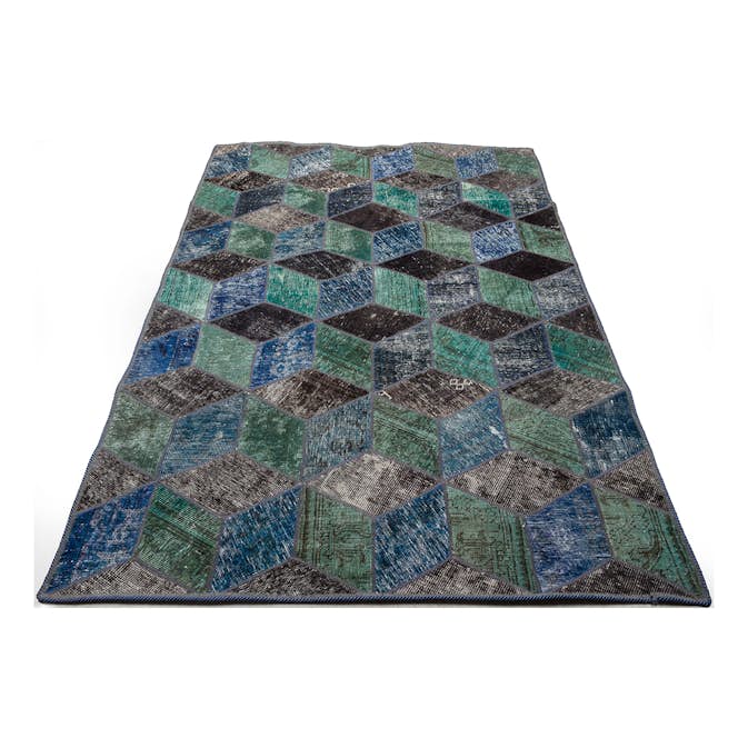 Persisk Patchworkmatta D-sign Handknuten 750654