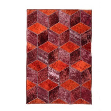 Persisk Patchworkmatta D-sign Handknuten 750660