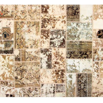 Persisk Patchworkmatta Arkiio Ull/Garn Tabriz 166x221