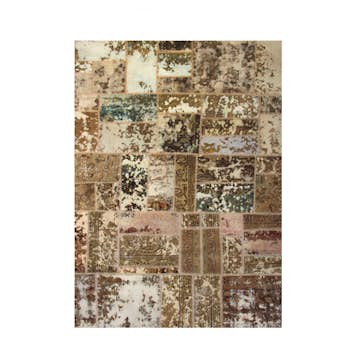 Persisk Patchworkmatta D-sign Handknuten 750872