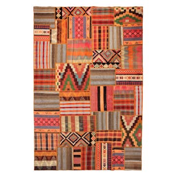 Persisk Patchworkmatta Arkiio Shiraz/Azerbajdzjan Flerfärgad 202x300