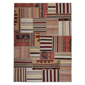 Persisk Patchworkmatta Arkiio Kelim Shiraz/Azerbajdzjan 165x234