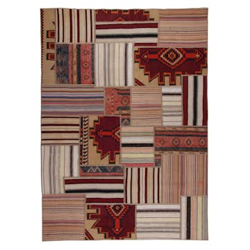 Persisk Patchworkmatta Arkiio Kelim Shiraz/Azerbajdzjan 166x237