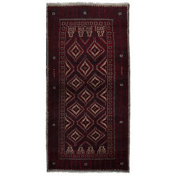 Persisk Matta Arkiio Beluch Röd 90x193