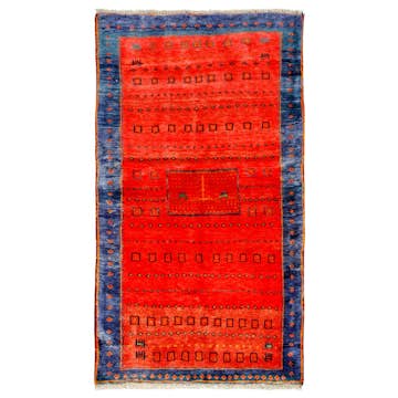 Persisk Matta Arkiio Gabbeh Shiraz Röd/Blå 97x172