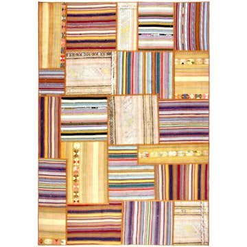 Persisk Patchworkmatta Arkiio Flerfärgad 162x233