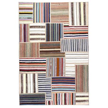 Persisk Patchworkmatta Arkiio Flerfärgad 138x203