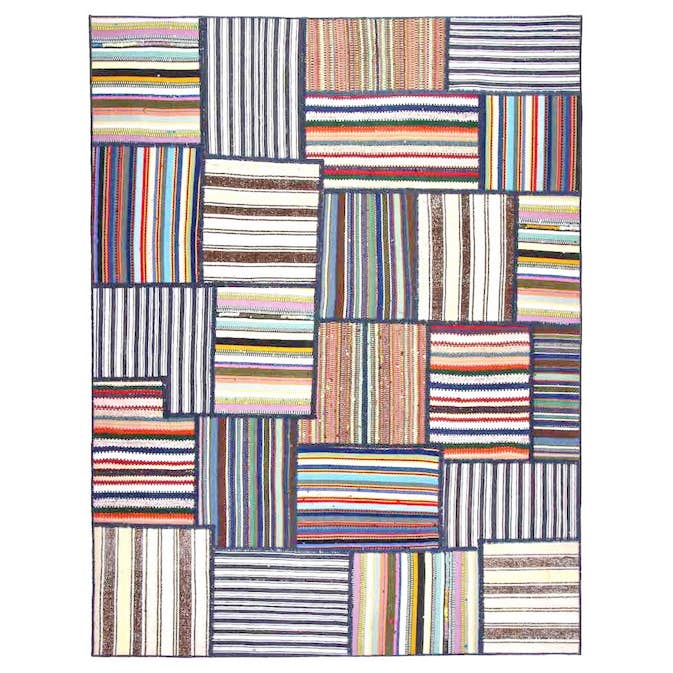 Persisk Patchworkmatta Arkiio Flerfärgad 154x203