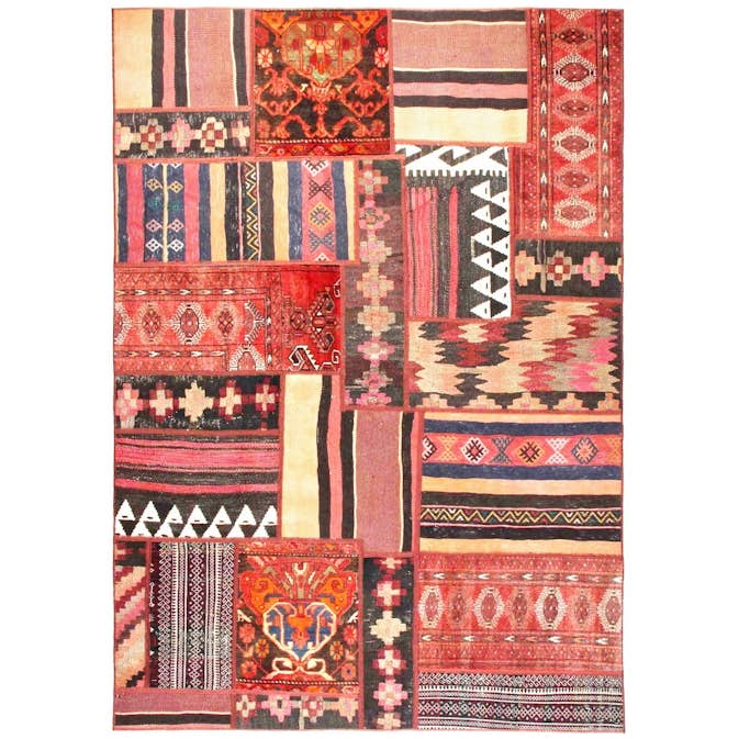 Persisk Patchworkmatta Arkiio Flerfärgad 165x232