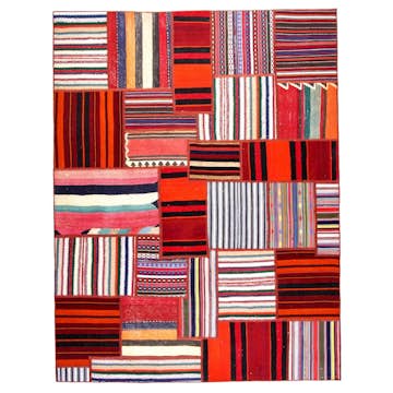 Persisk Patchworkmatta Arkiio Flerfärgad 176x233