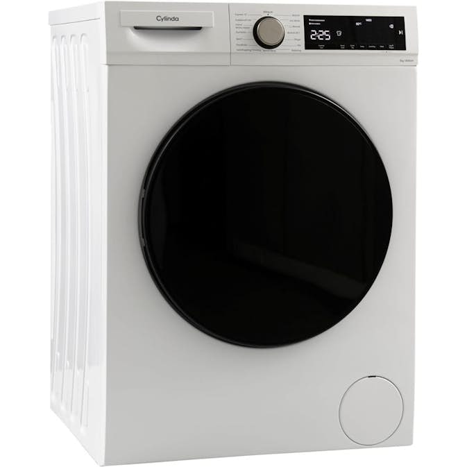 Frontmatad Tvättmaskin Cylinda FT4494MA med Mikrofiberfilter och Kapacitet 9 kg