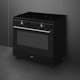 Induktionsspis Smeg CX91IMBL Svart 90cm med Varmluft och Timerfunktion