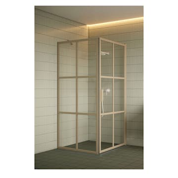 Duschhörn Hietakari Bläk 765 Paris Fast Vägg och Vändbar Dörr