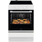 Induktionsspis Electrolux LKI64404SW med Självrengörande Ugn och Hob2Hood