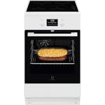 Induktionsspis Electrolux LKI561401W med SteamBake och Inbyggd Termometer - Vit