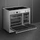 Induktionsspis Smeg - CX92IM, Rostfri med Dubbelugn