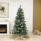 Plastgran Nordic Winter Konstgjord Julgran Alex med LED-Belysning och Träfot