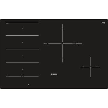 Induktionshäll BOSCH Serie 8 PXE801DC1E Svart 80cm flexzoner