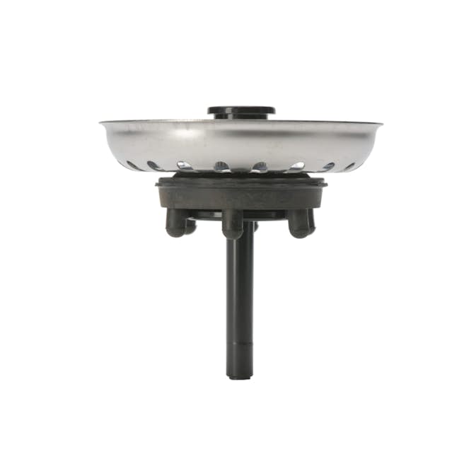 Silkorg Intra Rostfri för Diskho & Köksvask med Svart Knopp & Centrumpinne Ø80 mm