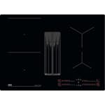 Induktionshäll AEG GCH74B01CB med Integrerad Fläkt Med Automatisk Styrning