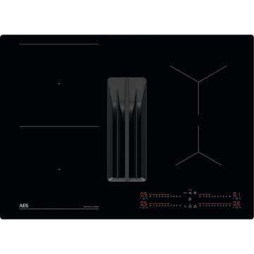 Induktionshäll AEG GCH74B01CB med Integrerad Fläkt Med Automatisk Styrning