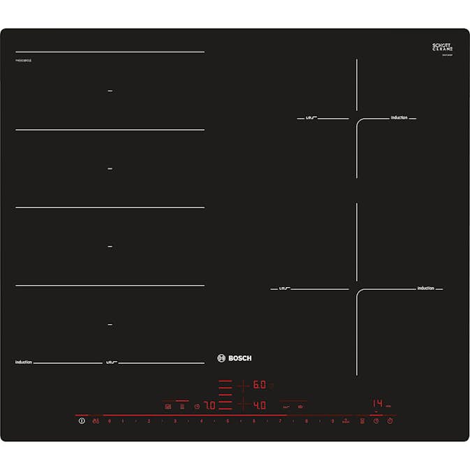 Induktionshäll BOSCH Serie 8 PXE601DC1E med PerfectFry-Sensor