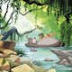 Tapet Komar Disney Jungle Book Swimming With Baloo