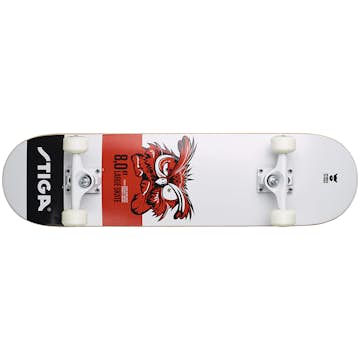 Skateboard STIGA Sports Skateboard Owl 8.0 White