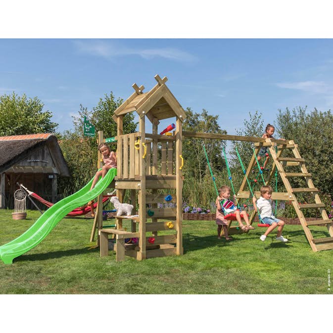 Lektorn Jungle Gym Teepee Klättermodul & Rutschkana