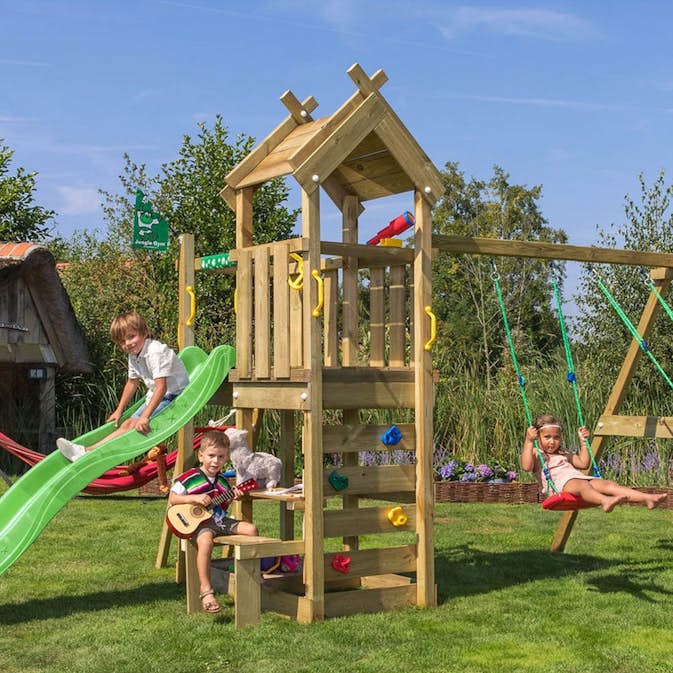 Lektorn Jungle Gym Teepee Gungmodul & Rutschkana