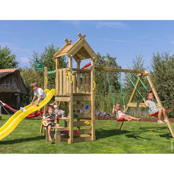 Lektorn Jungle Gym Teepee Gungmodul & Rutschkana