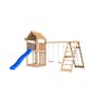 Lektorn Jungle Gym Cabin 2.1 Klättermodul Blå Rutschkana & Sand