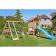 Lektorn Jungle Gym Mansion 2.1 Klättermodul Blå Rutschkana & Sand